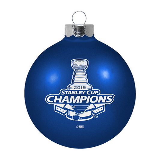 Saint Louis Blues Stanley Cup Ornament  Large Glass Ball